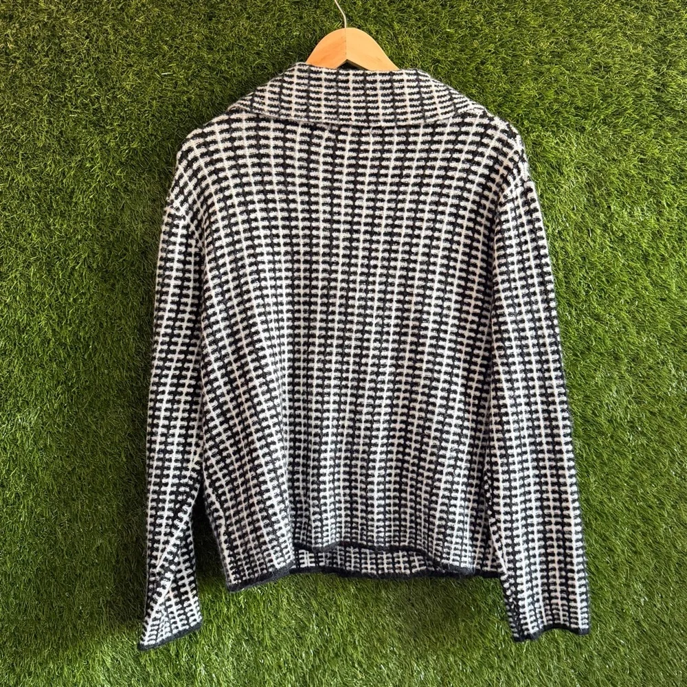 Rachel Zoe Patterned Knit Jacket Blazer Textured